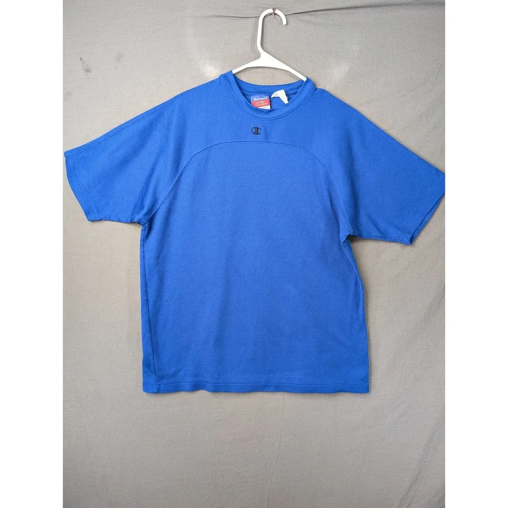 Champion Authentic Athletic Apparel Blue Short Sleeve Shirt Mens Medium